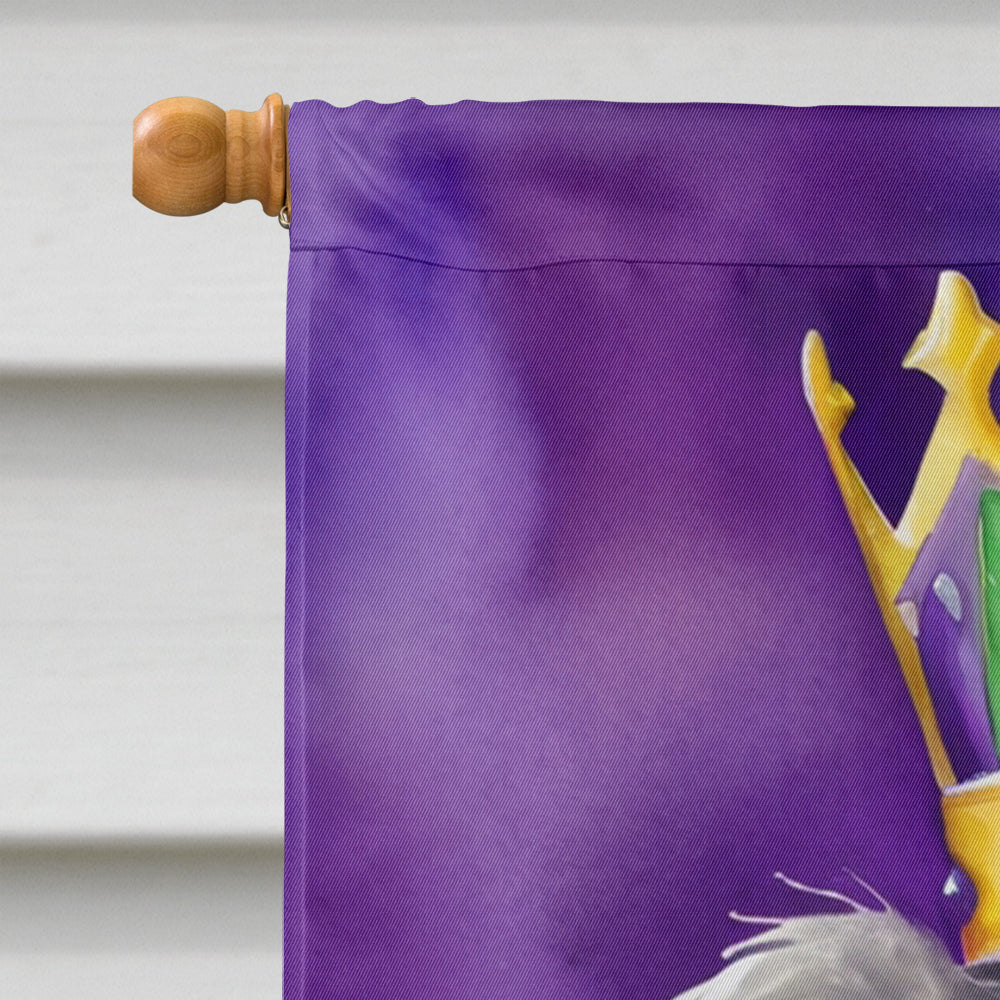 Scottish Deerhound King of Mardi Gras House Flag